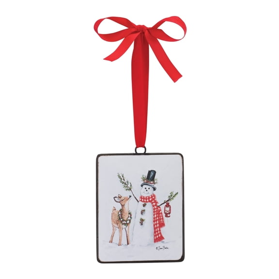 Melrose Snowman and Reindeer Christmas Ornaments - 5.25" - 12ct