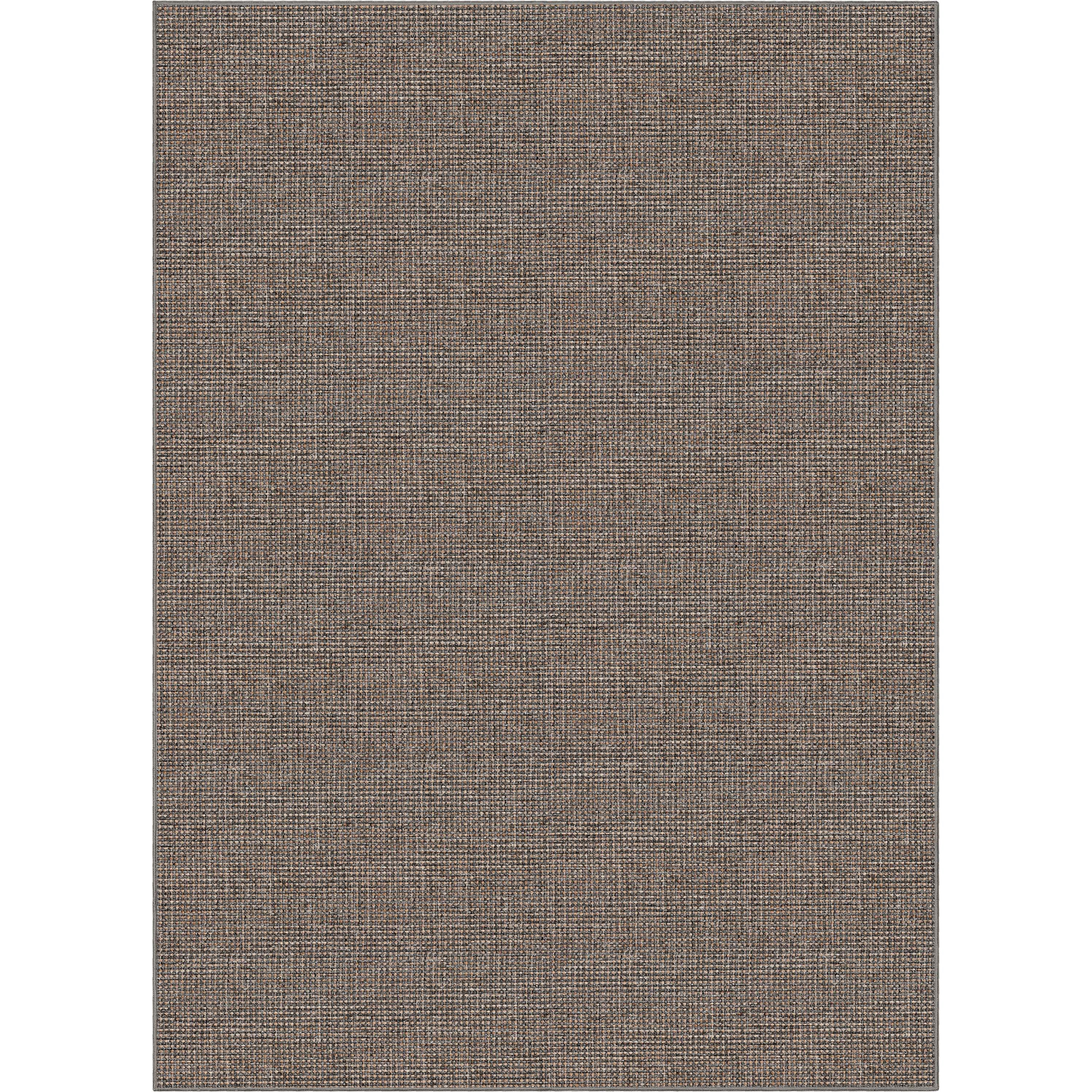 Well Woven Jute Airedale Modern Solid & Striped Flat-Weave Grey 5' x 7' Area Rug