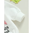 thumbnail image 6 of Baby Toddler Boys Girls Halloween Romper, 0 3 6 12 18 Months Long Sleeve Crew Neck Ghost Letters Print Fall Bodysuit Clothing, 6 of 7