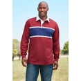 thumbnail image 2 of KingSize Men's Big & Tall Long-Sleeve Rugby Polo, 2 of 2