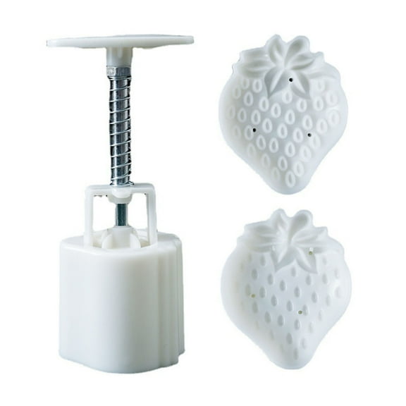 Cookie Stamps Strawberry Shape Cake Mold Set Festival Hand Press Cookie Dessert Cutter Pastry Decoration Gadget