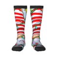thumbnail image 1 of Fotbe Funny Christmas Gnome Calcetas Divertidas Estampadas para Hombre y Mujer, Calcetas de Algodón hasta la Rodilla para Caminar, Correr, Enfermería y Embarazo, 1 of 6