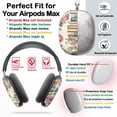 thumbnail image 2 of Protective Cover for AirPods Max Pastel Floral Books =3 Headphones Aesthetic Print Snap On Cases, 2 of 5