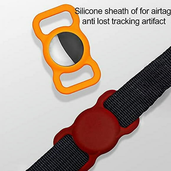 Pet Silicone Protective Case for Apple Airtag Dog Cat Collar Loop, Pet Loop Holder for Air_tag, for Apple Locator Tracker Anti-Lost Device