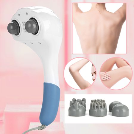 Massage Machine For Head Double Heads Electric Massager Handheld Full Body Massage Muscle Vibrating Relax Machine US, Body Massager, Muscle Relax Massager ()