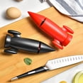 thumbnail image 3 of Ohufall Rocket Type Manual Knife Sharpener Easy Knife Sharpener Vertical Ceramic Kitchen Knife Sharpeners Household Gadgets, 3 of 4
