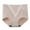 Skin Color, variant on huanledash Women Underpants Breathable High Elasticity Intimate Slim Fit No Constraint Tummy Control Elastic Plus Size Lady Panties for Daily Wear
