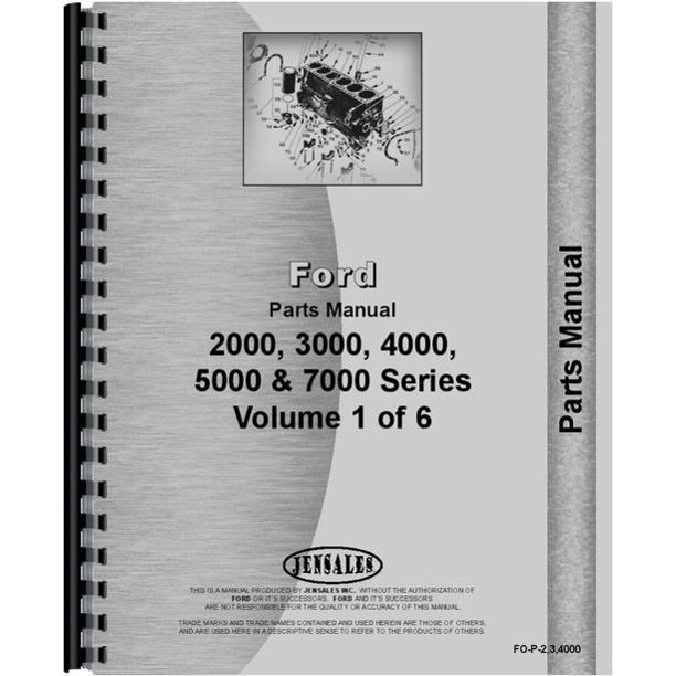 Ford 2120 Tractor Parts Manual