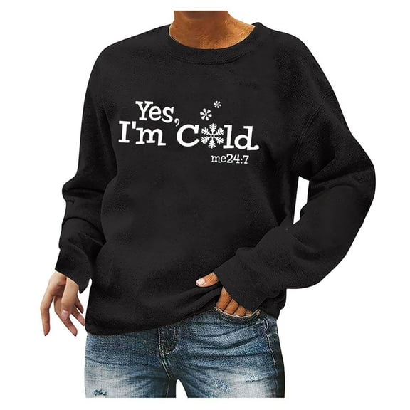 Patlollav Womens Casual Long Sleeve Print Ladies Sweatshirts Thin Velvet Tops