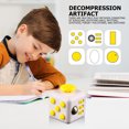 thumbnail image 4 of Fidget Anxiety Cube para ADHD, Mini Dice Stress Relief Toy (Blanco Amarillo) Ehuebsd libre de BPA, 4 of 8