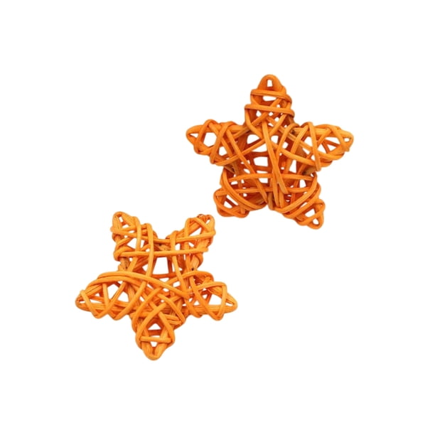 para con Juguete Y Juguete de Mascota Colgante de Decoración de Jarrón de Cinco Puntos de Estrella de Ratán de 6cm