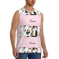 thumbnail image 2 of Bingfone Cute Cats Pattern Men's Tank Tops Workout Sleeveless Tee Shirts Running Beach Tanks for Men-3X-Large, 2 of 8
