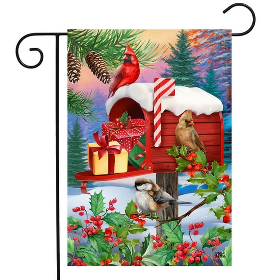 Briarwood Lane Winter Mailbox Christmas Garden Flag