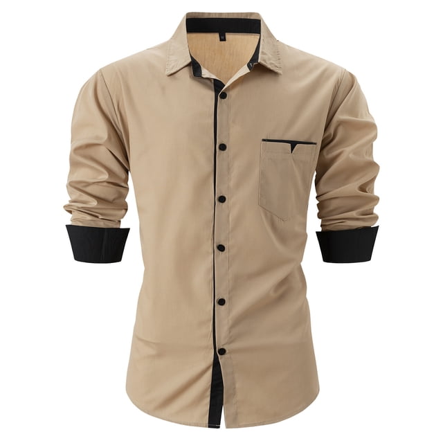 Birdeem Chemises pour Hommes Hommes Décontracté Ajouré Couleur Unie Manches Courtes Col Rabattu Blouse Chemise