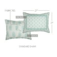 thumbnail image 3 of VHC Brands Avani Sea Glass Green Boho Farmhouse Bedroom Decor, Standard Sham 21x28, 3 of 5