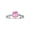 Pink Ice, variant on Rings for Women Sterling Silver Classic Style Birthstone Ring 7X5MM Oval Gemstone & Diamonds October Pink Ice Jewelry for Women Size 8