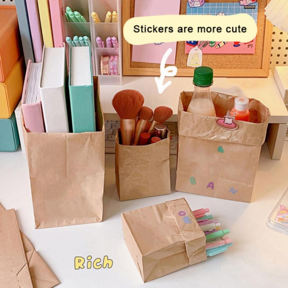 Buy 5 Packs Kraft Brown Paper Bags Small Kraft Brown Lunch Bags for