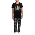 thumbnail image 4 of CafePress - Girls Softball Women's Dark Pajamas - Women's Short Sleeve Print T-Shirt and Pants Dark Cotton Pajama Set, 4 of 7