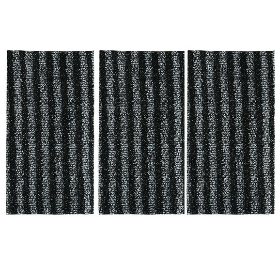 Exfoliating Washcloth Towel Set, Long Back Scrubber for Shower, Gentle on Skin, Polyester Cotton Body Scrub for Men And Women, 1-Pack Black Tanuke