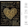 thumbnail image 6 of LHSHID 50th Birthday Gifts Blanket 50th Birthday Gift for Women 50 Birthday Gift for Women Turning 50 Gift for 50th Birthday Woman 50th Birthday Decorations for Women 50"x60", 6 of 7