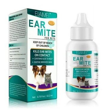 CTDWNT Dog Ear Cleaner,Dogs Ear Mite Cleaning Oil,Softens The Ear Canal,Removes Mites C9G7