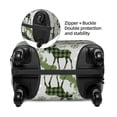 thumbnail image 4 of Daiia green plaid Moose tree Luggage Cover, Thickened Washable Travel Luggage Covers, Elastic Unique Baggage Covers for 18-20 inch Luggage-Medium, 4 of 9