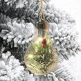 thumbnail image 4 of Lámpara de noche navideña con forma de bombilla LED, colgante luminoso, decoración para árbol de Navidad, para casa, fiesta, boda, bola colgante, decoración navideña, 4 of 5