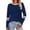 Dark Blue, variant on Womens Long Sleeve Tops Color Block Striped Trendy Casual Crew Neck Tee Shirt Loose Pullover Spring Fall Clothes (XL, Wine)