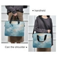 thumbnail image 6 of 16" Laptop Briefcase for Work Travel Laptop Shoulder Bag Carrying Handbag Laptop Case Watercolor Blue Butterflies, 6 of 8