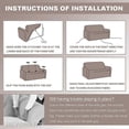 thumbnail image 5 of Housse en Tissu Élastique Extensible 1 2 3 pour Canapé Causeuse (2 Places, Damier), 5 of 5