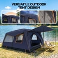 thumbnail image 6 of COBIZI 6-8-10 Person Family Camping Tents with Easy Setup & 2 Room Design, 10x14FT Heavy Duty Waterproof & UV Protection Tent with Removable Rainfly, Wind Ropes and Stakes, Blue, 6 of 10