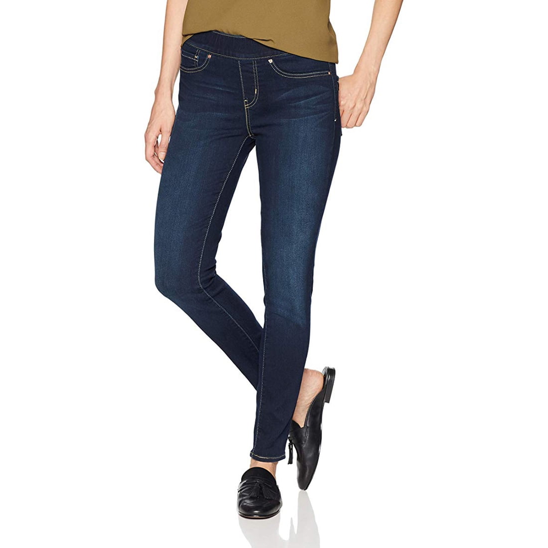 Signature Levi Strauss & Co. Gold Label Totally Shaping Pull-On Skinny Jeans,  M 