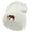 White, variant on Walking Elephant Embroidered 12 Inch Long Knitted Beanie - Rust OSFM