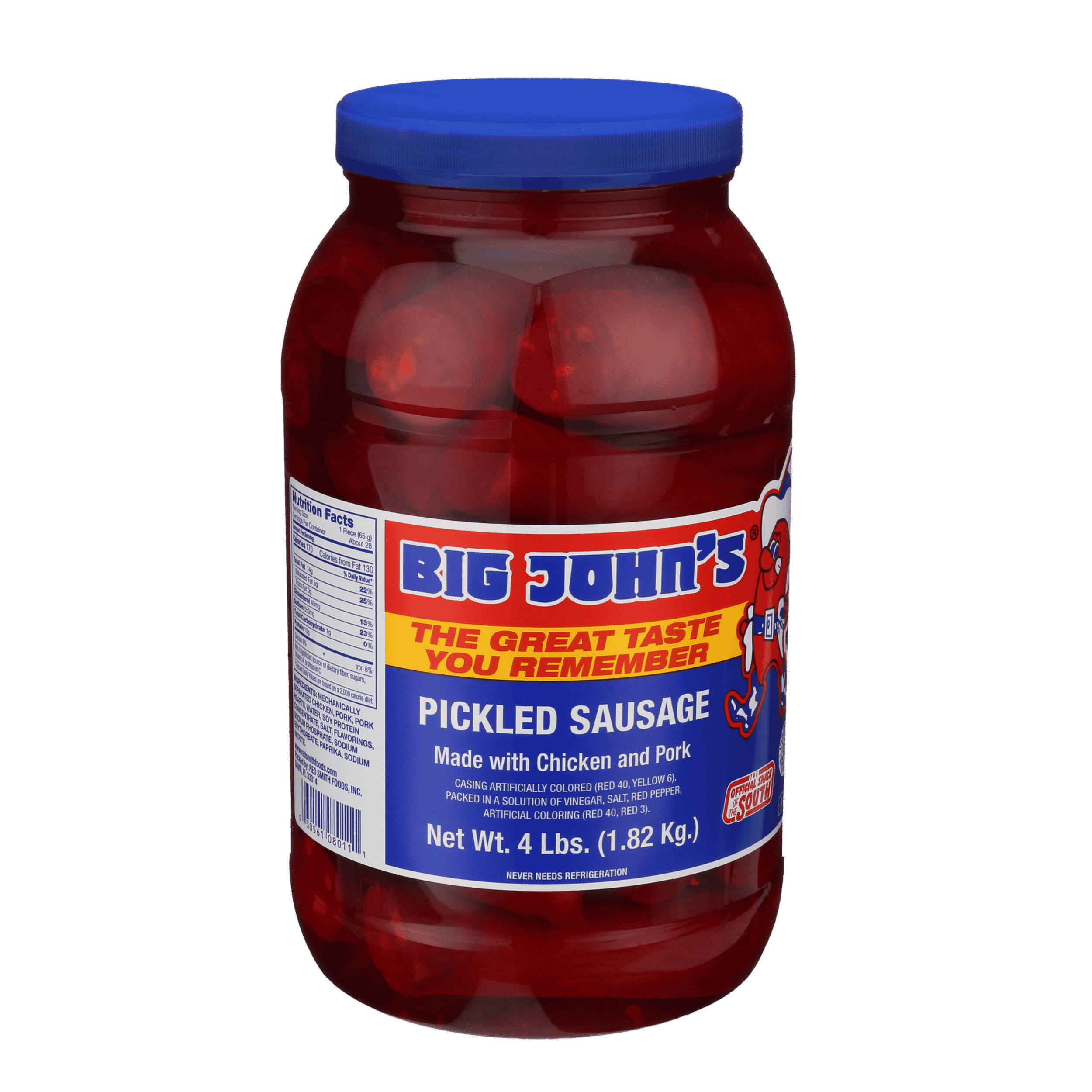 (2 pack) Big John's Ready to Eat Pickled Sausage 4lb Jar