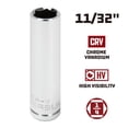 thumbnail image 2 of Powerbuilt 1/4 Inch Drive x 11/32 Inch 6 Point Deep Socket - 648294, 2 of 5