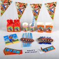 thumbnail image 4 of Globos de Super Mario Bros para fiesta de cumpleaños, vajilla desechable, pancarta, plato para sombrero, decoración de Navidad, 4 of 4