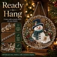 thumbnail image 6 of Christmas Pearl Diamond Art Ornaments, Snowman Pearl Art (Style 8, 12in) | 3D Mixed-Size Pearls and Complete DIY Craft, Round Acrylic Sign with Lace Edges for Windows, Trees, Walls and Holiday Gifts, 6 of 7