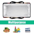 thumbnail image 5 of Fragmented Flowers Large Capacity Reusable Foldable Oxford Cloth Cube Organizer Storage Bag Picnic Baskets Picnic Basket, 5 of 7