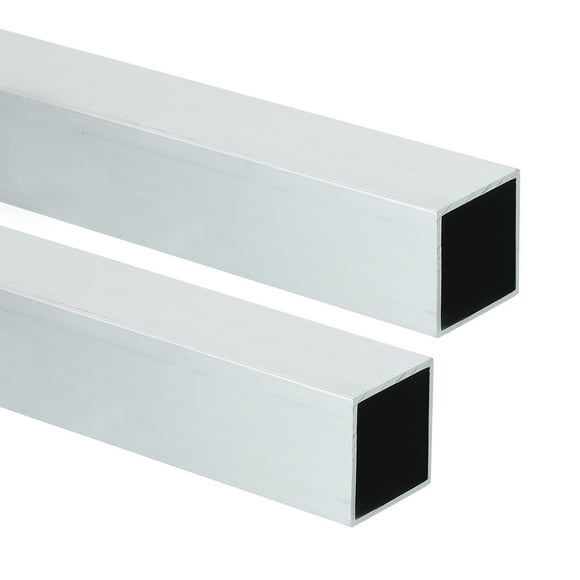 Uxcell Aluminum Square Tubing, Square Tube Seamless Structural Metal Profile Hardware for Construction DIY Home Furniture 0.79" Width x 0.04" Wall Thick