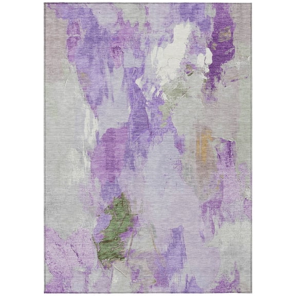 Dalyn Rugs Machine Washable Indoor/Outdoor Chantille Purple 2'6" x 3'10" Rug