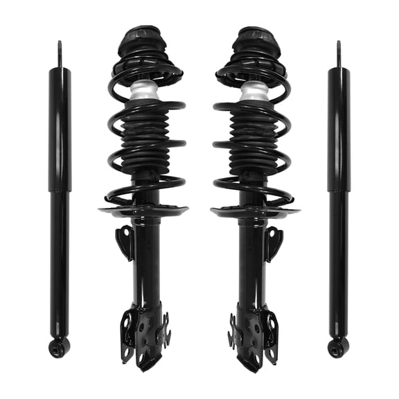 Unity Automotive 4-11805-254130-001 Front and Rear Complete Strut Shock Kit 2006-2015 Toyota Yaris
