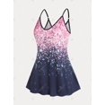 thumbnail image 2 of Tank Top de Talla Extra con Estampado de Estrella y Curvo Talla Extra Rosegal  Camisetas sin mangas de talla grande, 2 of 5