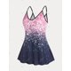 thumbnail image 2 of Tank Top de Talla Extra con Estampado de Estrella y Curvo Talla Extra Rosegal  Camisetas sin mangas de talla grande, 2 of 5