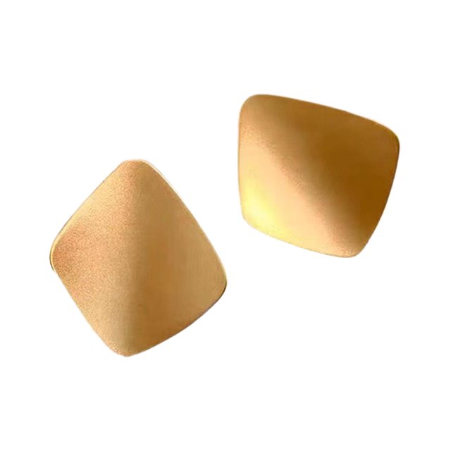 Pendientes geométricos de metal Fernando elegantes ligeros para mujer