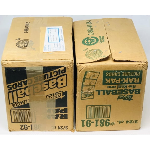 1991 Topps Rack Pack Baseball Box