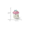 thumbnail image 3 of FB Jewels Sterling Silver Reflections Pink Enameled Cupcake Bead, 3 of 3
