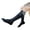 Black, variant on MXIEZI Kids Toddler Girl Knee High Socks Cartoon Animal Over Calf Stockings Thigh High Boot Socks for 3-13 Years Girls