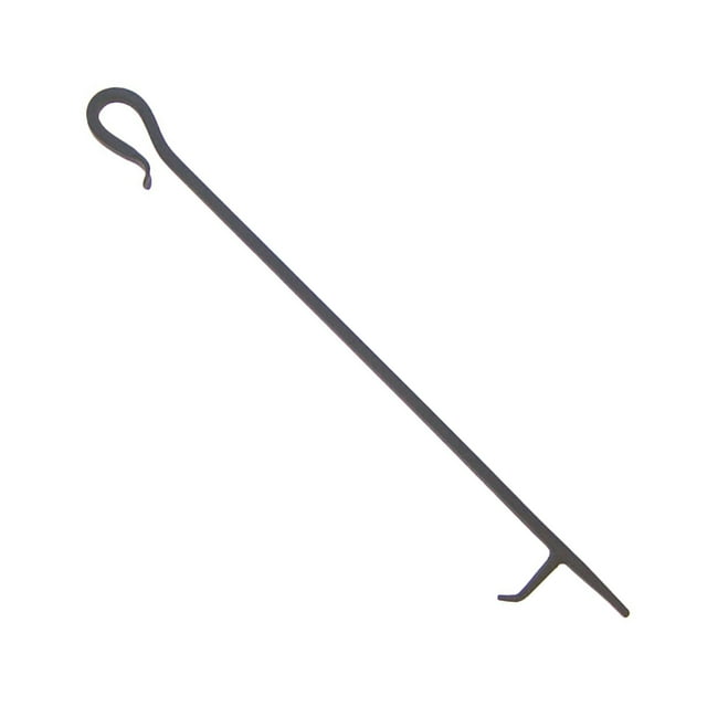 Minuteman International Shepherd's Hook Fireplace Poker Tool, Graphite