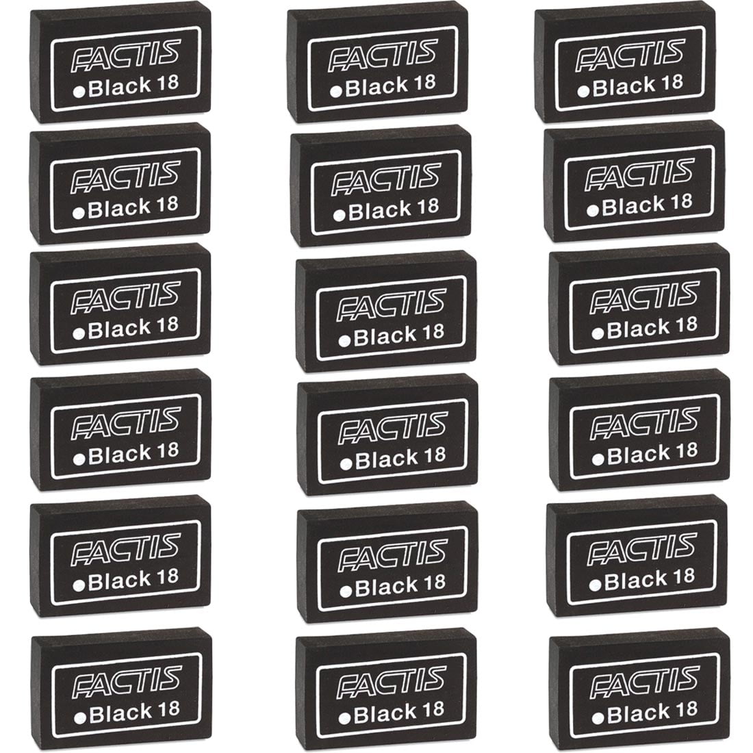 factis black charcoal eraser 18 walmart com