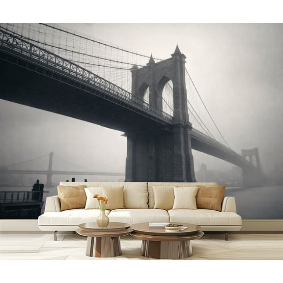 Peel and Stick Wallpaper Waterproof brooklyn bridge city royalty Wall Mural Decor Self Adhesive and Removable 69in x 98in